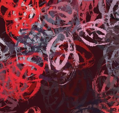 Soyut arka plan sanatı. 2D çizim. Etkileyici yağlı boya resim. Tuvalde fırça darbeleri. Modern sanat. Çok renkli arkaplan. Çağdaş sanat. İfade. Sanatsal dijital palet.