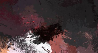 Soyut arka plan sanatı. 2D çizim. Etkileyici yağlı boya resim. Tuvalde fırça darbeleri. Modern sanat. Çok renkli arkaplan. Çağdaş sanat. İfade. Sanatsal dijital palet.