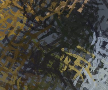 Soyut arka plan sanatı. 2D çizim. Etkileyici yağlı boya resim. Tuvalde fırça darbeleri. Modern sanat. Çok renkli arkaplan. Çağdaş sanat. İfade. Sanatsal dijital palet.