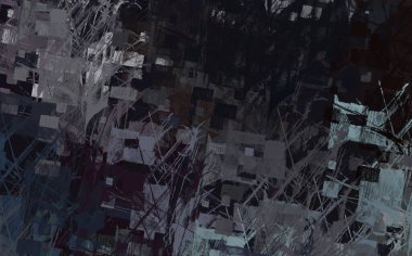 Soyut arka plan sanatı. 2D çizim. Etkileyici yağlı boya resim. Tuvalde fırça darbeleri. Modern sanat. Çok renkli arkaplan. Çağdaş sanat. İfade. Sanatsal dijital palet.