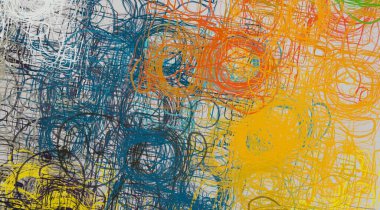 Soyut arka plan sanatı. 2D çizim. Etkileyici yağlı boya resim. Tuvalde fırça darbeleri. Modern sanat. Çok renkli arkaplan. Çağdaş sanat. İfade. Sanatsal dijital palet.