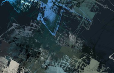 Soyut arka plan sanatı. 2D çizim. Etkileyici yağlı boya resim. Tuvalde fırça darbeleri. Modern sanat. Çok renkli arkaplan. Çağdaş sanat. İfade. Sanatsal dijital palet.