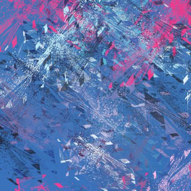 Soyut arka plan sanatı. 2D çizim. Etkileyici yağlı boya resim. Tuvalde fırça darbeleri. Modern sanat. Çok renkli arkaplan. Çağdaş sanat. İfade. Sanatsal dijital palet.