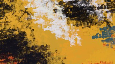 Soyut arka plan sanatı. 2D çizim. Etkileyici yağlı boya resim. Tuvalde fırça darbeleri. Modern sanat. Çok renkli arkaplan. Çağdaş sanat. İfade. Sanatsal dijital palet.