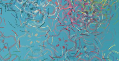 Soyut arka plan sanatı. 2D çizim. Etkileyici yağlı boya resim. Tuvalde fırça darbeleri. Modern sanat. Çok renkli arkaplan. Çağdaş sanat. İfade. Sanatsal dijital palet.