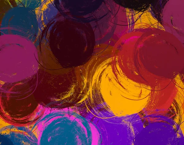 Abstracte Achtergrondkunst Illustratie Expressieve Olieverf Penseelstreken Doek Moderne Kunst Meerkleurige — Stockfoto