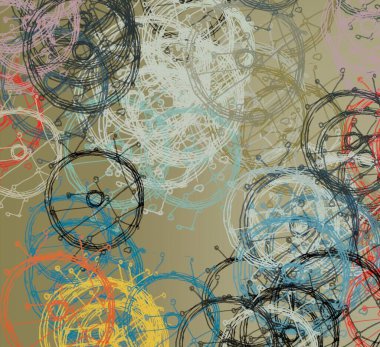 Soyut arka plan sanatı. 2D çizim. Etkileyici yağlı boya resim. Tuvalde fırça darbeleri. Modern sanat. Çok renkli arkaplan. Çağdaş sanat. İfade. Sanatsal dijital palet.