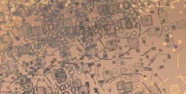 Soyut arka plan sanatı. 2D çizim. Etkileyici yağlı boya resim. Tuvalde fırça darbeleri. Modern sanat. Çok renkli arkaplan. Çağdaş sanat. İfade. Sanatsal dijital palet.