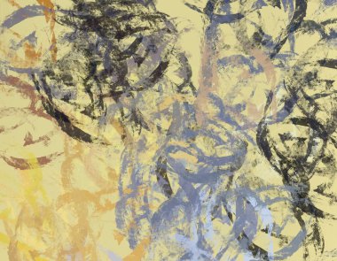 Soyut arka plan sanatı. 2D çizim. Etkileyici yağlı boya resim. Tuvalde fırça darbeleri. Modern sanat. Çok renkli arkaplan. Çağdaş sanat. İfade. Sanatsal dijital palet.