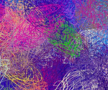 Soyut arka plan sanatı. 2D çizim. Etkileyici yağlı boya resim. Tuvalde fırça darbeleri. Modern sanat. Çok renkli arkaplan. Çağdaş sanat. İfade. Sanatsal dijital palet.