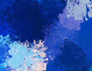 Soyut arka plan sanatı. 2D çizim. Etkileyici yağlı boya resim. Tuvalde fırça darbeleri. Modern sanat. Çok renkli arkaplan. Çağdaş sanat. İfade. Sanatsal dijital palet.