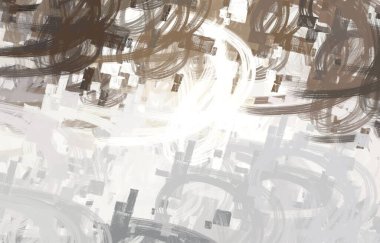 Soyut arka plan sanatı. 2D çizim. Etkileyici yağlı boya resim. Tuvalde fırça darbeleri. Modern sanat. Çok renkli arkaplan. Çağdaş sanat. İfade. Sanatsal dijital palet.