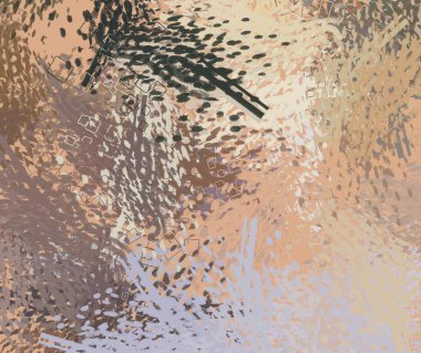 Soyut arka plan sanatı. 2D çizim. Etkileyici yağlı boya resim. Tuvalde fırça darbeleri. Modern sanat. Çok renkli arkaplan. Çağdaş sanat. İfade. Sanatsal dijital palet.