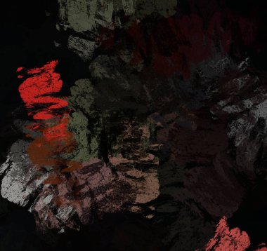 Soyut arka plan sanatı. 2D çizim. Etkileyici yağlı boya resim. Tuvalde fırça darbeleri. Modern sanat. Çok renkli arkaplan. Çağdaş sanat. İfade. Sanatsal dijital palet.