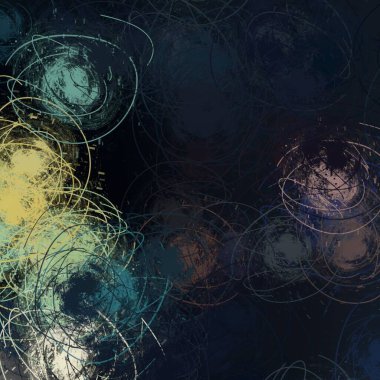 Soyut arka plan sanatı. 2D çizim. Etkileyici yağlı boya resim. Tuvalde fırça darbeleri. Modern sanat. Çok renkli arkaplan. Çağdaş sanat. İfade. Sanatsal dijital palet.