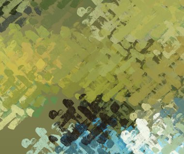 Soyut arka plan sanatı. 2D çizim. Etkileyici yağlı boya resim. Tuvalde fırça darbeleri. Modern sanat. Çok renkli arkaplan. Çağdaş sanat. İfade. Sanatsal dijital palet.