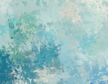 Soyut arka plan sanatı. 2D çizim. Etkileyici yağlı boya resim. Tuvalde fırça darbeleri. Modern sanat. Çok renkli arkaplan. Çağdaş sanat. İfade. Sanatsal dijital palet.