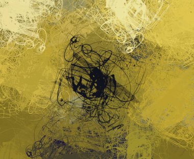 Soyut arka plan sanatı. 2D çizim. Etkileyici yağlı boya resim. Tuvalde fırça darbeleri. Modern sanat. Çok renkli arkaplan. Çağdaş sanat. İfade. Sanatsal dijital palet.