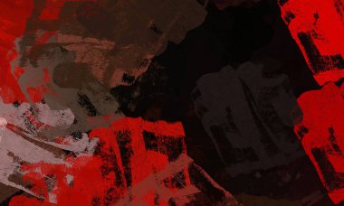 Soyut arka plan sanatı. 2D çizim. Etkileyici yağlı boya resim. Tuvalde fırça darbeleri. Modern sanat. Çok renkli arkaplan. Çağdaş sanat. İfade. Sanatsal dijital palet.