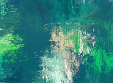 Soyut arka plan sanatı. 2D çizim. Etkileyici yağlı boya resim. Tuvalde fırça darbeleri. Modern sanat. Çok renkli arkaplan. Çağdaş sanat. İfade. Sanatsal dijital palet.