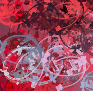 Soyut arka plan sanatı. 2D çizim. Etkileyici yağlı boya resim. Tuvalde fırça darbeleri. Modern sanat. Çok renkli arkaplan. Çağdaş sanat. İfade. Sanatsal dijital palet.