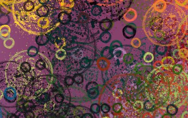 Soyut arka plan sanatı. 2D çizim. Etkileyici yağlı boya resim. Tuvalde fırça darbeleri. Modern sanat. Çok renkli arkaplan. Çağdaş sanat. İfade. Sanatsal dijital palet.