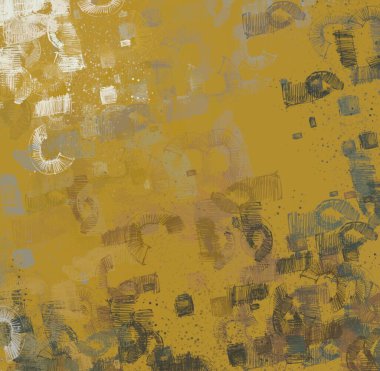 Soyut arka plan sanatı. 2D çizim. Etkileyici yağlı boya resim. Tuvalde fırça darbeleri. Modern sanat. Çok renkli arkaplan. Çağdaş sanat. İfade. Sanatsal dijital palet.