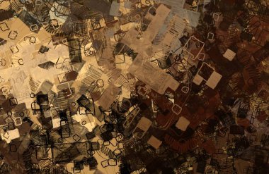 Soyut arka plan sanatı. 2D çizim. Etkileyici yağlı boya resim. Tuvalde fırça darbeleri. Modern sanat. Çok renkli arkaplan. Çağdaş sanat. İfade. Sanatsal dijital palet.