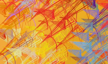 Soyut arka plan sanatı. 2D çizim. Etkileyici yağlı boya resim. Tuvalde fırça darbeleri. Modern sanat. Çok renkli arkaplan. Çağdaş sanat. İfade. Sanatsal dijital palet.