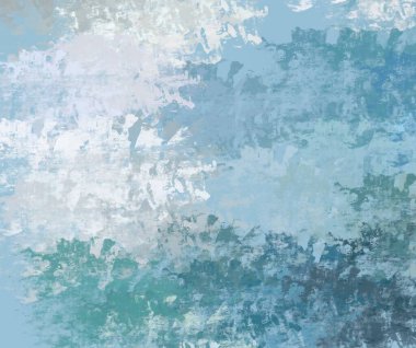 Soyut arka plan sanatı. 2D çizim. Etkileyici yağlı boya resim. Tuvalde fırça darbeleri. Modern sanat. Çok renkli arkaplan. Çağdaş sanat. İfade. Sanatsal dijital palet.