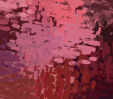 Soyut arka plan sanatı. 2D çizim. Etkileyici yağlı boya resim. Tuvalde fırça darbeleri. Modern sanat. Çok renkli arkaplan. Çağdaş sanat. İfade. Sanatsal dijital palet.