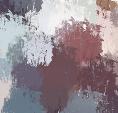 Soyut arka plan sanatı. 2D çizim. Etkileyici yağlı boya resim. Tuvalde fırça darbeleri. Modern sanat. Çok renkli arkaplan. Çağdaş sanat. İfade. Sanatsal dijital palet.