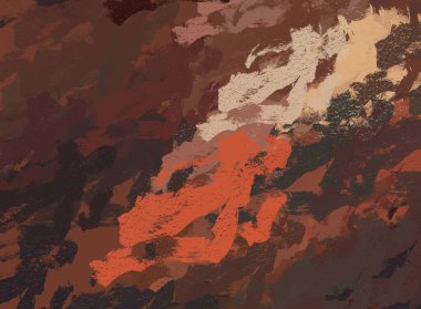 Soyut arka plan sanatı. 2D çizim. Etkileyici yağlı boya resim. Tuvalde fırça darbeleri. Modern sanat. Çok renkli arkaplan. Çağdaş sanat. İfade. Sanatsal dijital palet.