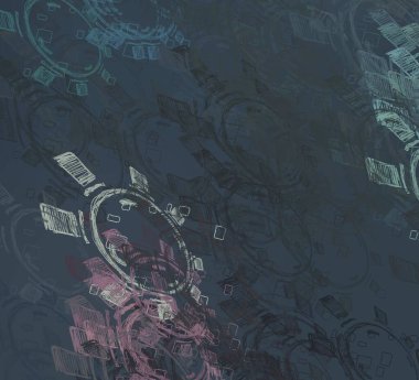 Soyut arka plan sanatı. 2D çizim. Etkileyici yağlı boya resim. Tuvalde fırça darbeleri. Modern sanat. Çok renkli arkaplan. Çağdaş sanat. İfade. Sanatsal dijital palet.