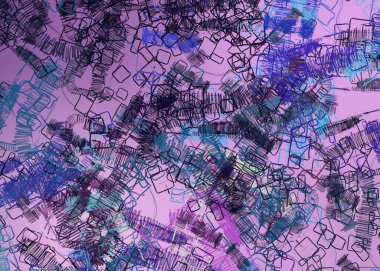 Soyut arka plan sanatı. 2D çizim. Etkileyici yağlı boya resim. Tuvalde fırça darbeleri. Modern sanat. Çok renkli arkaplan. Çağdaş sanat. İfade. Sanatsal dijital palet.