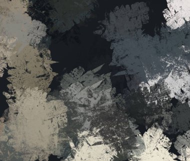 Soyut arka plan sanatı. 2D çizim. Etkileyici yağlı boya resim. Tuvalde fırça darbeleri. Modern sanat. Çok renkli arkaplan. Çağdaş sanat. İfade. Sanatsal dijital palet.