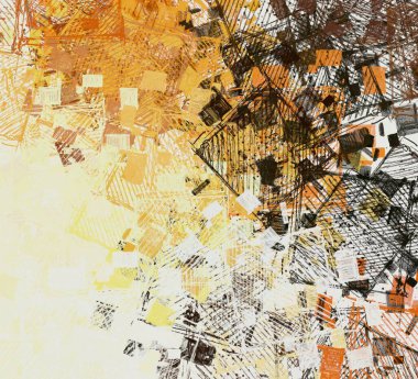 Soyut arka plan sanatı. 2D çizim. Etkileyici yağlı boya resim. Tuvalde fırça darbeleri. Modern sanat. Çok renkli arkaplan. Çağdaş sanat. İfade. Sanatsal dijital palet.