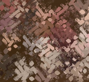 Soyut arka plan sanatı. 2D çizim. Etkileyici yağlı boya resim. Tuvalde fırça darbeleri. Modern sanat. Çok renkli arkaplan. Çağdaş sanat. İfade. Sanatsal dijital palet.