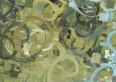 Soyut arka plan sanatı. 2D çizim. Etkileyici yağlı boya resim. Tuvalde fırça darbeleri. Modern sanat. Çok renkli arkaplan. Çağdaş sanat. İfade. Sanatsal dijital palet.