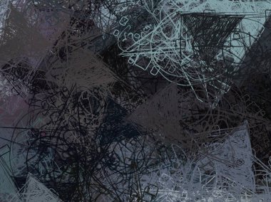 Soyut arka plan sanatı. 2D çizim. Etkileyici yağlı boya resim. Tuvalde fırça darbeleri. Modern sanat. Çok renkli arkaplan. Çağdaş sanat. İfade. Sanatsal dijital palet.