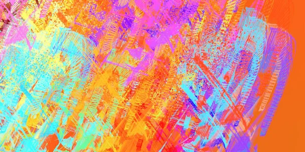 Abstracte Achtergrondkunst Illustratie Expressieve Olieverf Penseelstreken Doek Moderne Kunst Meerkleurige — Stockfoto