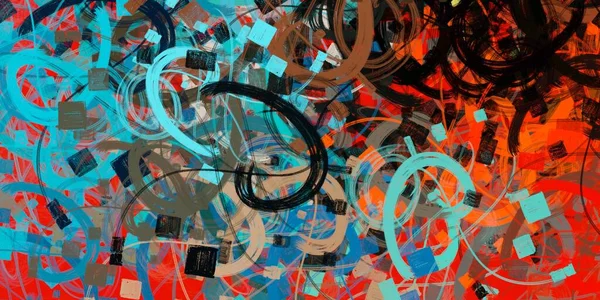 Abstracte Achtergrondkunst Illustratie Expressieve Olieverf Penseelstreken Doek Moderne Kunst Meerkleurige — Stockfoto