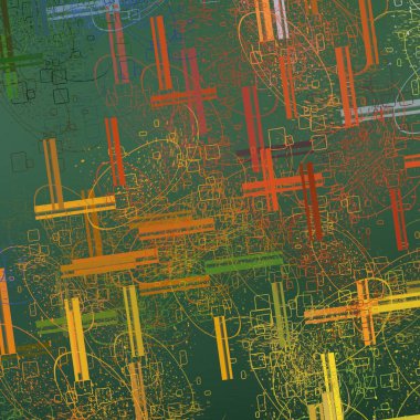 Soyut arka plan sanatı. 2D çizim. Etkileyici yağlı boya resim. Tuvalde fırça darbeleri. Modern sanat. Çok renkli arkaplan. Çağdaş sanat. İfade. Sanatsal dijital palet.