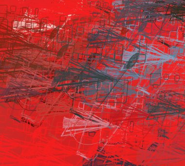 Soyut arka plan sanatı. 2D çizim. Etkileyici yağlı boya resim. Tuvalde fırça darbeleri. Modern sanat. Çok renkli arkaplan. Çağdaş sanat. İfade. Sanatsal dijital palet.