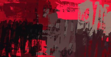 Soyut arka plan sanatı. 2D çizim. Etkileyici yağlı boya resim. Tuvalde fırça darbeleri. Modern sanat. Çok renkli arkaplan. Çağdaş sanat. İfade. Sanatsal dijital palet.