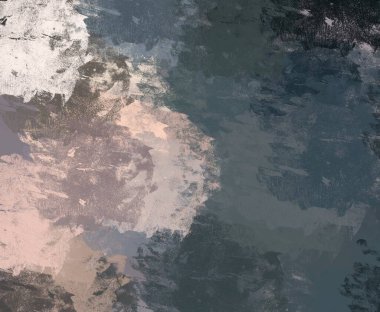 Soyut arka plan sanatı. 2D çizim. Etkileyici yağlı boya resim. Tuvalde fırça darbeleri. Modern sanat. Çok renkli arkaplan. Çağdaş sanat. İfade. Sanatsal dijital palet.