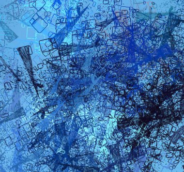 Soyut arka plan sanatı. 2D çizim. Etkileyici yağlı boya resim. Tuvalde fırça darbeleri. Modern sanat. Çok renkli arkaplan. Çağdaş sanat. İfade. Sanatsal dijital palet.