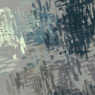 Soyut arka plan sanatı. 2D çizim. Etkileyici yağlı boya resim. Tuvalde fırça darbeleri. Modern sanat. Çok renkli arkaplan. Çağdaş sanat. İfade. Sanatsal dijital palet.