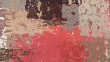 Soyut arka plan sanatı. 2D çizim. Etkileyici yağlı boya resim. Tuvalde fırça darbeleri. Modern sanat. Çok renkli arkaplan. Çağdaş sanat. İfade. Sanatsal dijital palet.