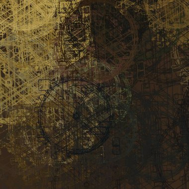 Soyut arka plan sanatı. 2D çizim. Etkileyici yağlı boya resim. Tuvalde fırça darbeleri. Modern sanat. Çok renkli arkaplan. Çağdaş sanat. İfade. Sanatsal dijital palet.